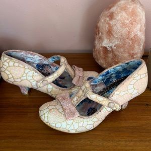 Irregular Choice Lazy River Iridescent Heart Shoes 41